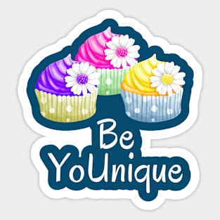 Be YoUnique, Self love Motivational Sticker